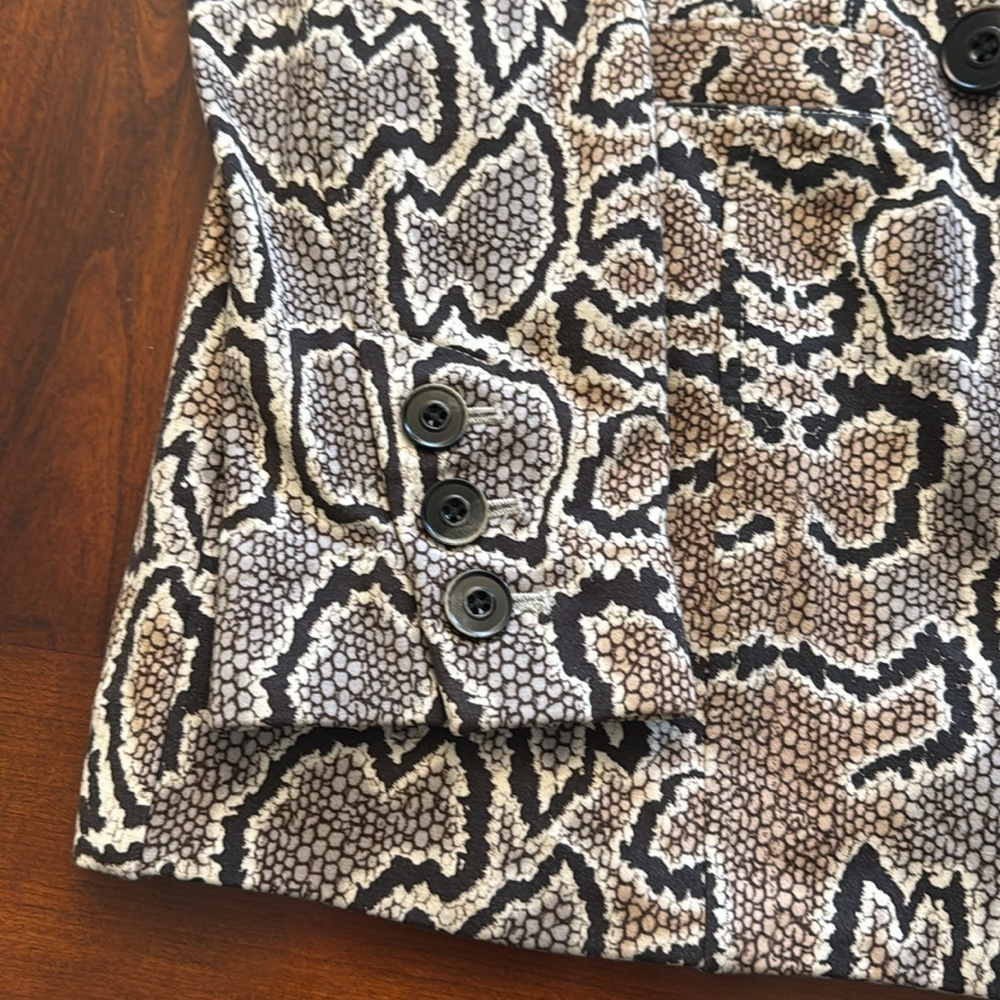 CAbi Python Snakeskin Ponte Knit Double-Breasted … - image 5